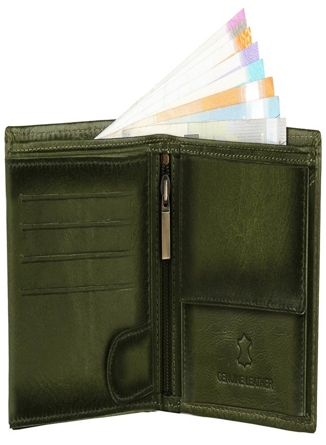 WildHorn RFID Protected Leather Wallet for Men, Green Crunch - Image 4